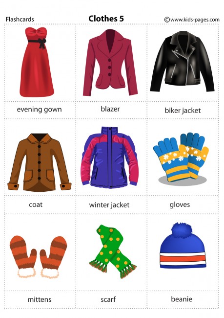 Clothes 5 flashcard